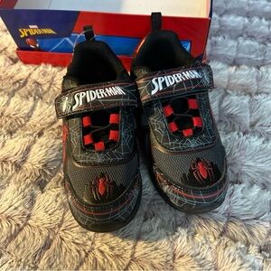 Spiderman Light up  Sneakers with Velcro Closure